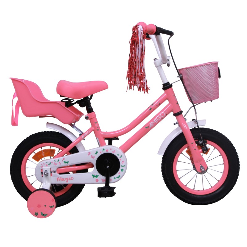 Bicicleta holandesa Superstar 14 pulgadas para niñas color Crema