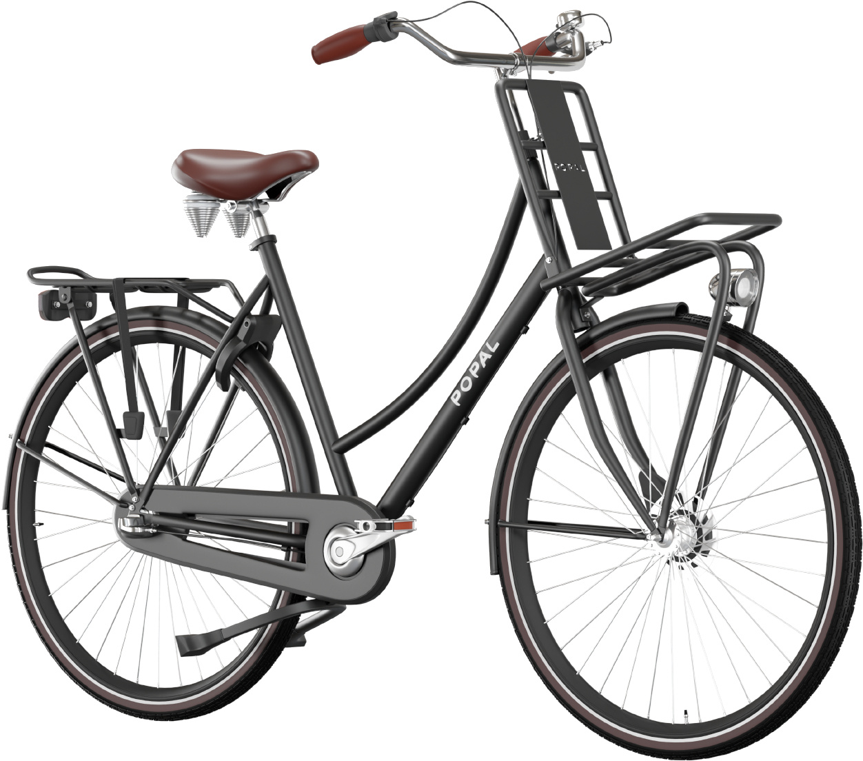 espalda ficción Propuesta alternativa Bicicleta holandesa Popal Daily Dutch Prestige 28" Negro mate 3 vel | Urban  Bikes