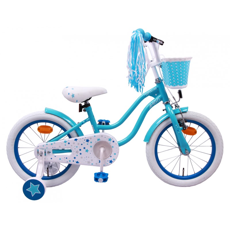 Bicicleta holandesa Superstar 16 pulgadas para niñas color azul