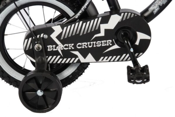 Volare Black Cruiser de 14 pulgadas y 25 cm para niños, freno de contrapedal, color negro mate - Imagen 4