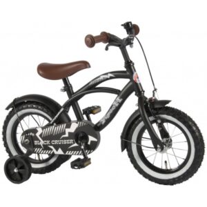 Volare Black Cruiser de 14 pulgadas y 25 cm para niños, freno de contrapedal, color negro mate