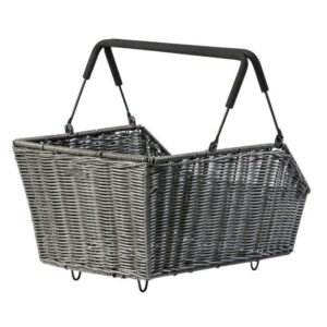 CESTA CON ASAS TRASERA BASIL CENTO MIK ALUMINIO MARRON